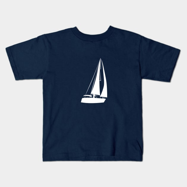 Sailing boat Kids T-Shirt by leewarddesign